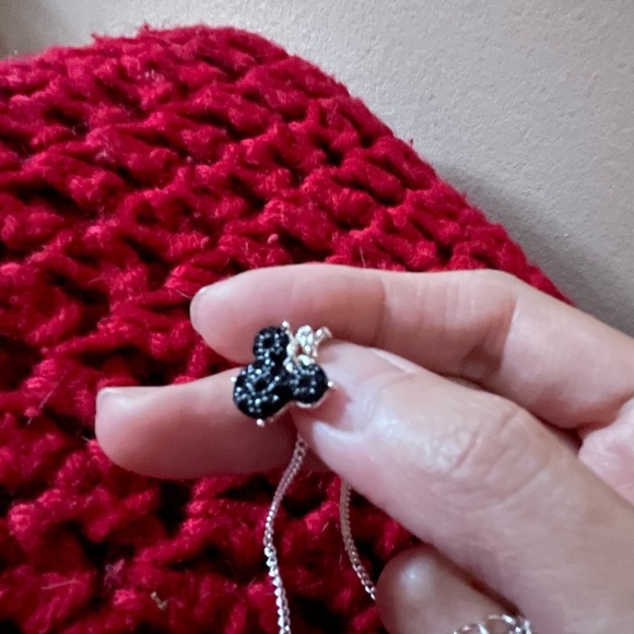 Disney Silver Necklace with Mickey Mouse Pendant - NWOT - Picture 3 of 4